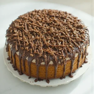 Bolo de Cenoura com Cobertura Crocante